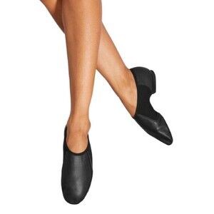 NWT BLOCH Jazz Dance Shoe Women 10 Neo-Flex Leather Black Hip Hop Recital Show